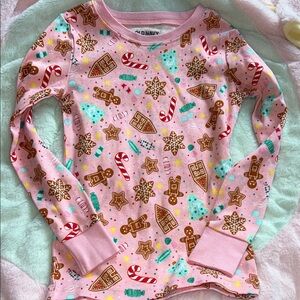 NWT Old Navy PJ Set Pink Holiday Gingerbread & Candy Print Long-Sleeve size 6T